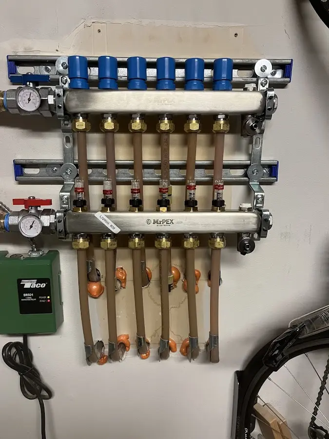 Plumber performing Gas Leak Detection at a residential property in Florence